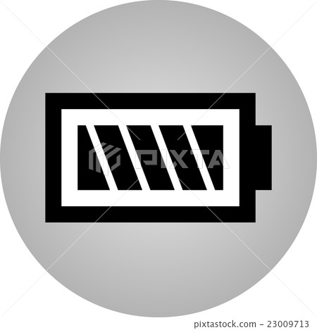 Battery icon - vector, flat design. Eps 10 23009713