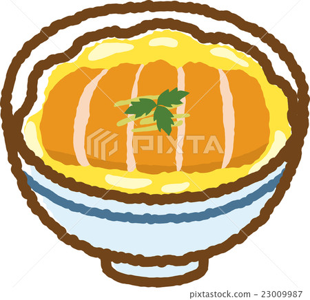 Pork cutlet on rice  23009987
