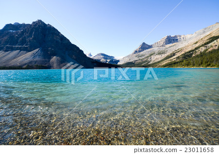 加拿大落基山脈秋天弓湖 23011658