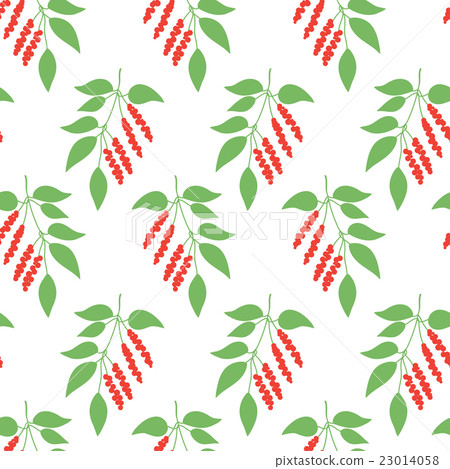 Seamless pattern leaves of Chinese Schisandra 23014058