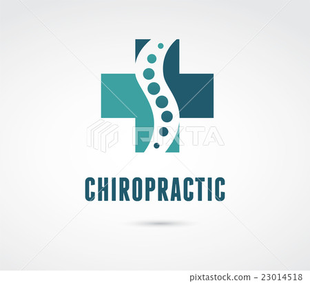 Chiropractic, massage, back pain icon 23014518