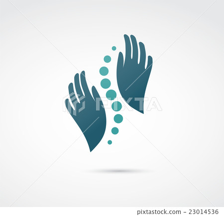 Chiropractic, massage, back pain icon Chiropractic, massage, back pain icon 23014536