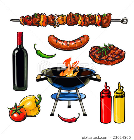 sketch kebab meat sausage steak with sauce sketch kebab meat sausage steak with sauce 23014560