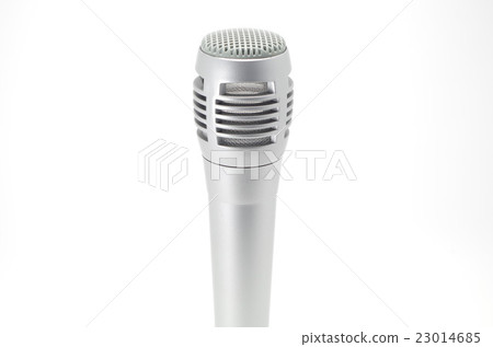 Microphone white back Microphone white back 23014685