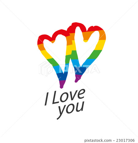 logo heart and rainbow 23017306