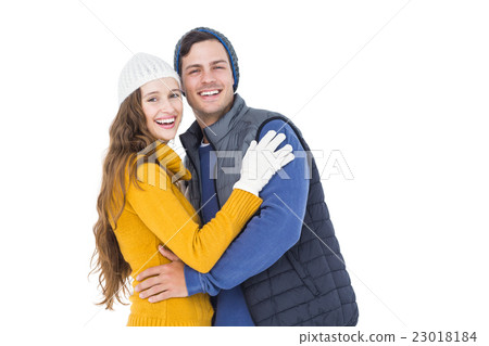 Happy couple embracing 23018184