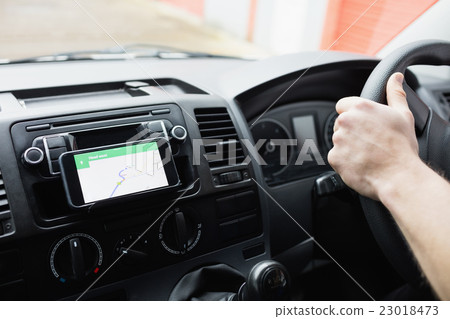 Man using his smartphone 23018473