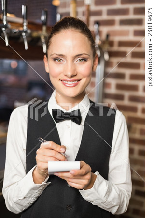 Bartender taking an order 23019675