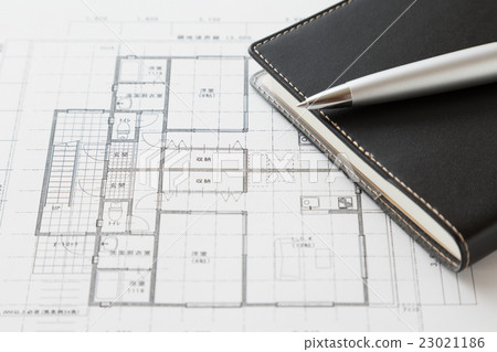 議院圖畫和筆記本房地產圖像 議院圖畫和筆記本房地產圖像 23021186