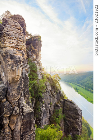 Saxon Switzerland national park landscape, Germany 23021922