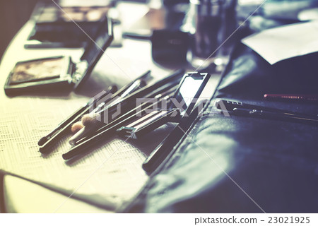 Various makeup products, noise, Various makeup products, noise, 23021925