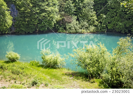 Beautiful nature and green river Beautiful nature and green river 23023001