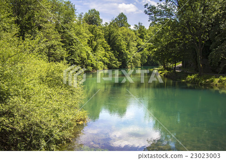 Beautiful nature and green river Beautiful nature and green river 23023003