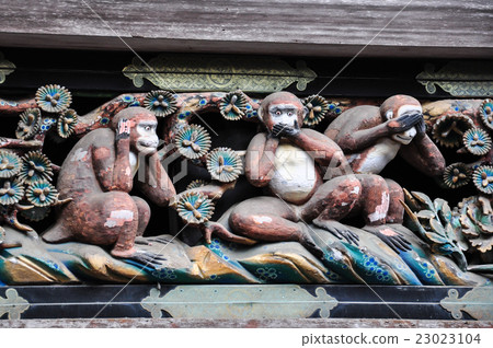 The 3 monkeys of Nikko 23023104