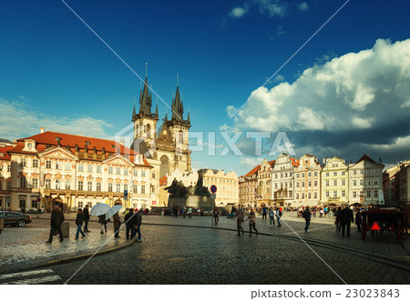 Old Town Square in Prague. Czech Republic Old Town Square in Prague. Czech Republic 23023843