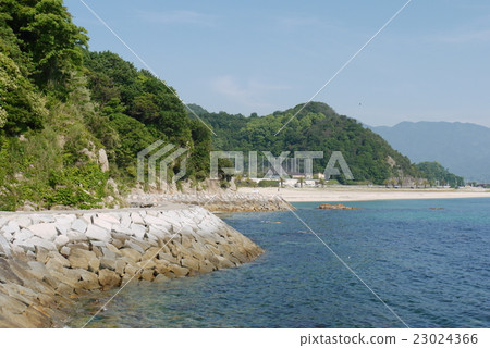 在Kazahaya鄉Kazari ri站附近的海 23024366