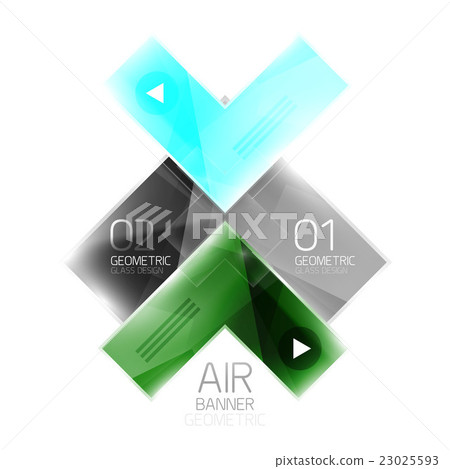 Glass arrow template 23025593