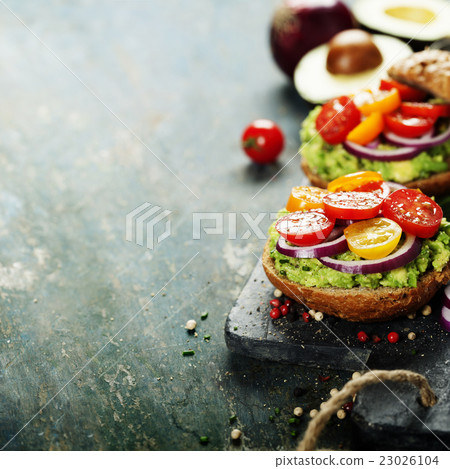 Tasty homemade sandwiches  23026104