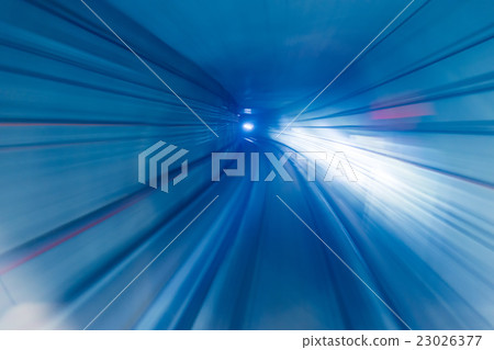 Heigh velocity speeding underground train Heigh velocity speeding underground train 23026377