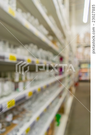 Shelves with goods in store. Shelves with goods in store. 23027885
