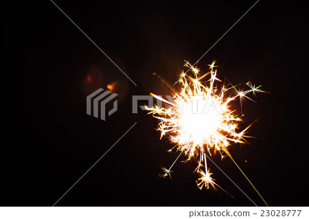 Bright Christmas closeup on black background Bright Christmas closeup on black background 23028777
