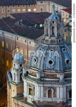 Church in Rome City view, Italy. Church in Rome City view, Italy. 23028884