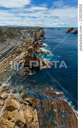 Atlantic ocean coastline near Portio Beach 23028928