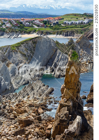 Atlantic ocean coastline near Portio Beach 23028930