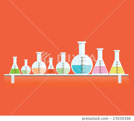 Colorful of Test tubes or Medical tubes. 23030386