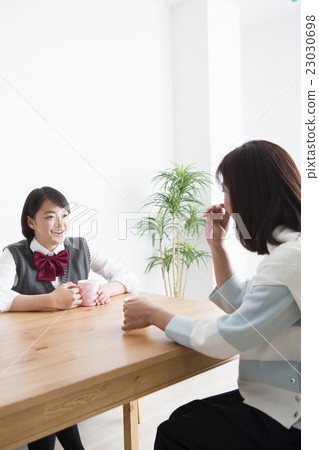 Family who will come together in the room 23030698