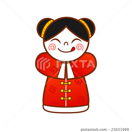 Girls wearing Chinese traditional costumes Girls wearing Chinese traditional costumes 23031999