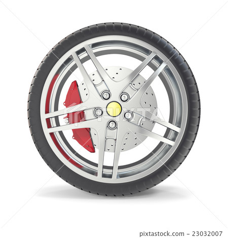 Car wheel isolated on white background. 3d Car wheel isolated on white background. 3d 23032007