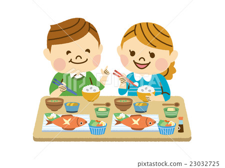 A couple dining - Stock Illustration [23032725] - PIXTA