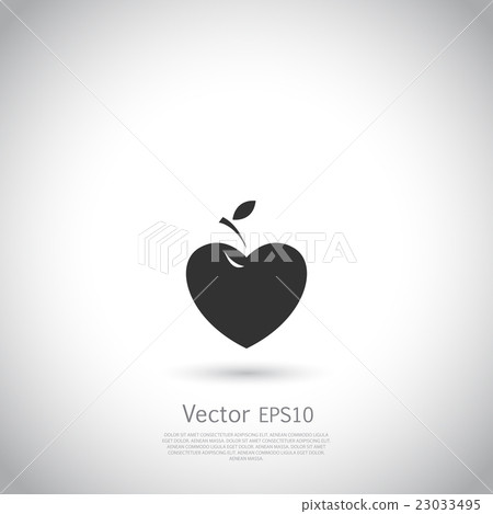 Vector sign with red fruit. Logo for Cosmetics 23033495