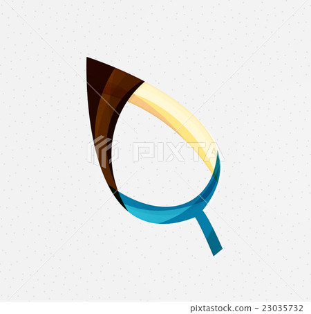 Green concept, geometric design eco leaf Green concept, geometric design eco leaf 23035732