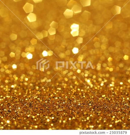 Golden Glittering Christmas Lights Golden Glittering Christmas Lights 23035879