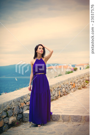 young woman in Greece 23037576