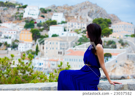 young woman in Greece young woman in Greece 23037582