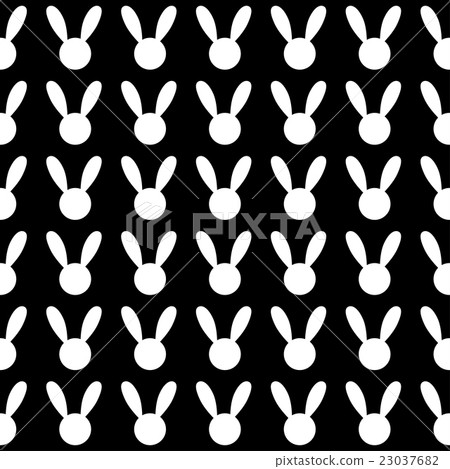 White Rabbit Black Background White Rabbit Black Background 23037682