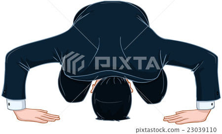 Man In Suit Bows And Apologises 23039110