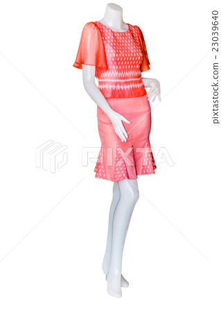Thai dresses on mannequins with clipping path Thai dresses on mannequins with clipping path 23039640