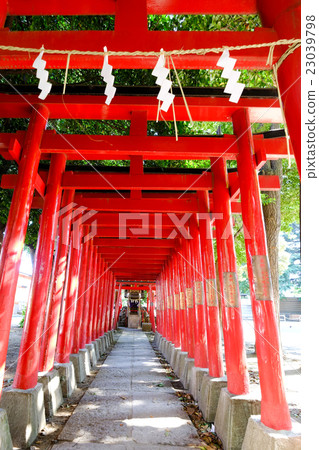Tokyo Shinjuku Ginza Hanazono Shinto Torii Torii (Shiketsu Inari Shrine) 23039798