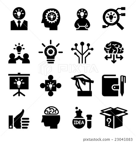 Idea icon set Idea icon set 23041083