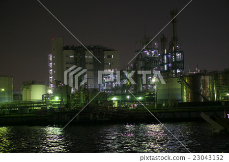 Kawasaki Plant Night view Kawasaki Plant Night view 23043152