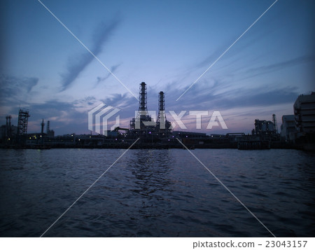 Kawasaki Plant Night view Kawasaki Plant Night view 23043157
