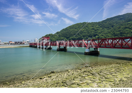 Movable bridge (Osu city Ehime prefecture Nagahama Ohashi bridge) 23044793