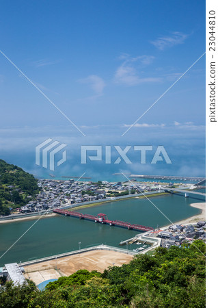 長濱大橋和Rikagawa河口（愛媛縣大津市） 23044810