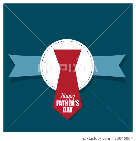 Happy fathers day card design with Big Tie - Stock Illustration ...