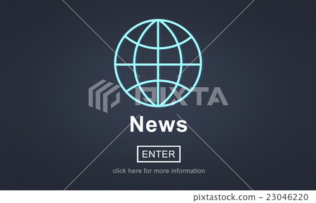 News Report Broadcast Information Update Concept 23046220