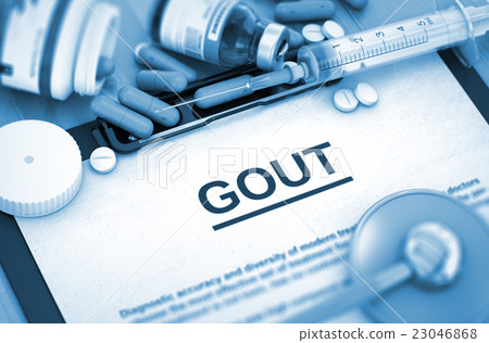 GOUT Diagnosis. Medical Concept. Composition of 23046868